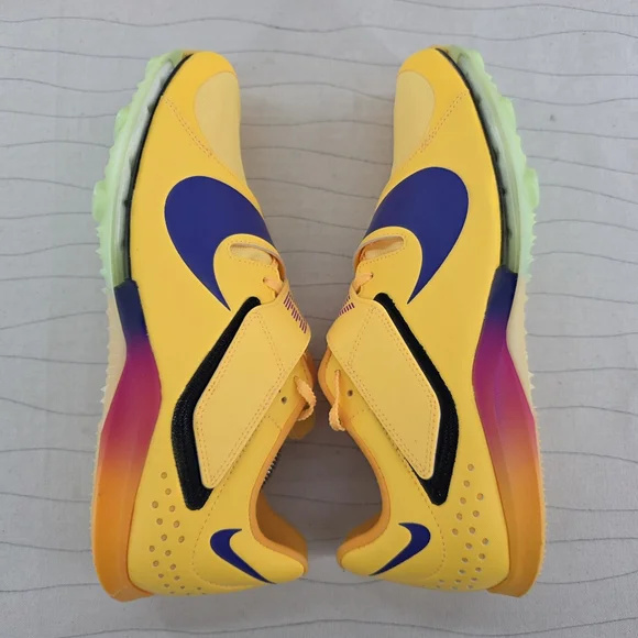 Nike Mens Air Zoom LJ Elite Long Jump Burst Yellow Track Shoe FZ9326-800 Sz 11.5 - Picture 8 of 10